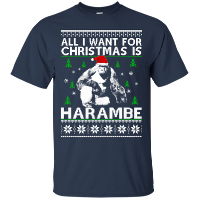 All I Want For Christmas Is Harambe Sweater, Shirt, Hoodie
