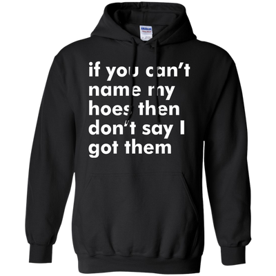 If You Can't Name My Hoes Then Don't Say Got Them shirt, tank, sweater