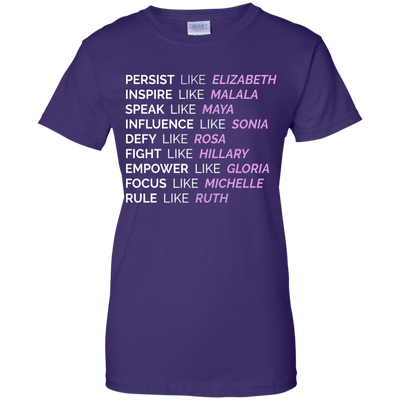 Persist like Elizabeth Inspire like Malala shirt, tank