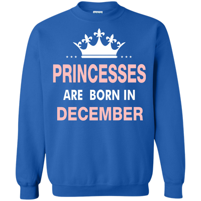 Princesses Are Born in December Shirt, Hoodie, Tank