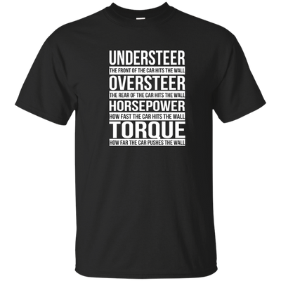 Understeer: The Front Of The Car Hits The Wall shirt, tank, racerback