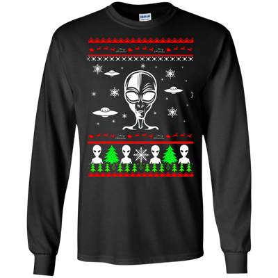 Alien Ugly Christmas Sweater, Funny Alien Christmas Sweater, Shirt