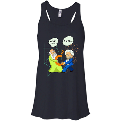 Pythagoras vs Einstein t-shirt, tank, hoodie