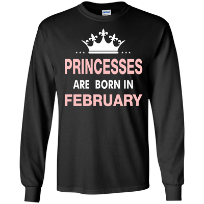 Princesses Are Born in February Shirt, Hoodie, Tank