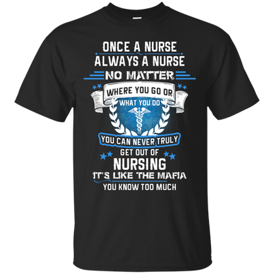 One a nurse always a nurse no matter where you go shirt, hoodie, tank