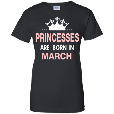 Princesses Are Born in March Shirt, Hoodie, Tank