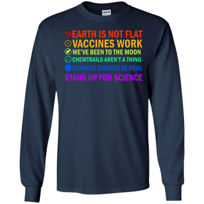 Earth is not flat vaccines work we’ve been to the moon shirt, tank