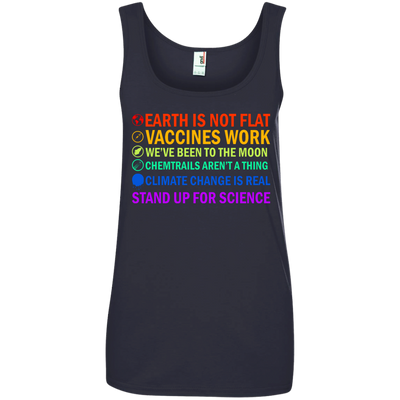Earth is not flat vaccines work we’ve been to the moon shirt, tank