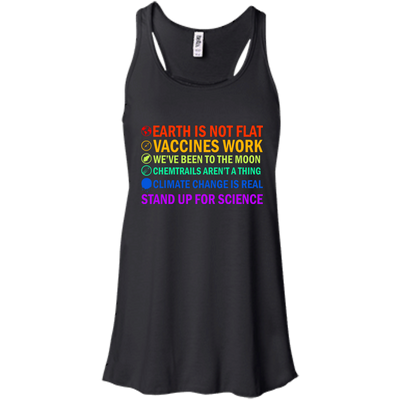 Earth is not flat vaccines work we’ve been to the moon shirt, tank
