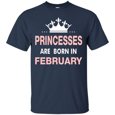 Princesses Are Born in February Shirt, Hoodie, Tank