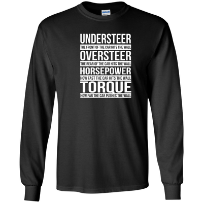 Understeer: The Front Of The Car Hits The Wall shirt, tank, racerback