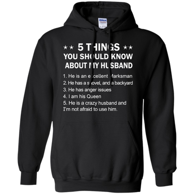 5 things you should know my husband shirt, hoodie, tank