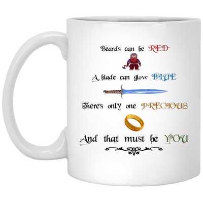 Lord of the Rings mug: And that must be you