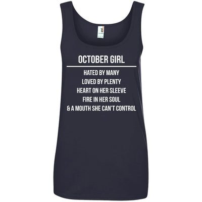 October girl hated by many loved by plenty shirt, tank top, hoodie