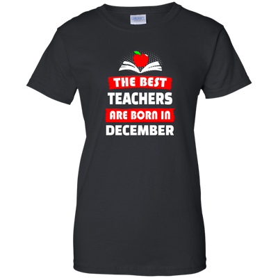 The best teachers are born in December shirt, tank, hoodie