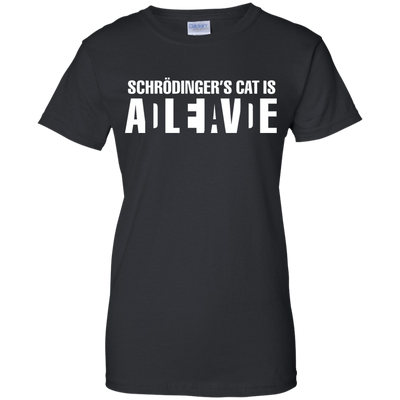 Schrodinger's Cat Is ALIVE shirt, tank, racerback