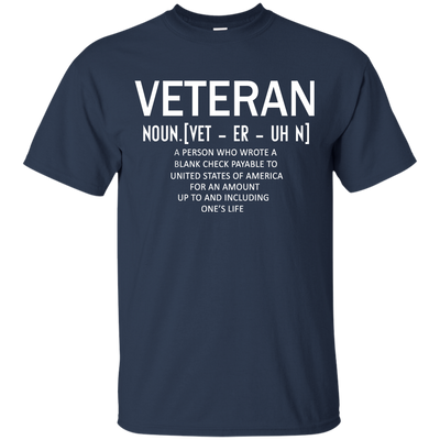 Veteran Definition Shirt, Hoodie, Tank