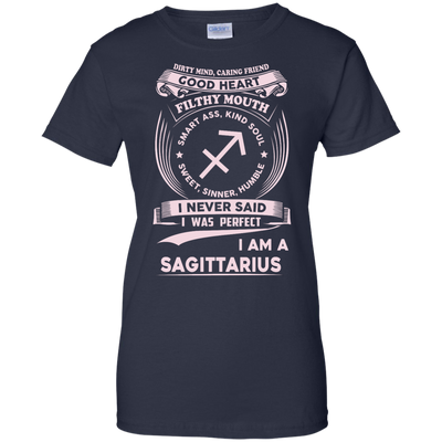 Dirty Mind Caring Friend I Am a Sagittarius T-shirts - ifrogtees