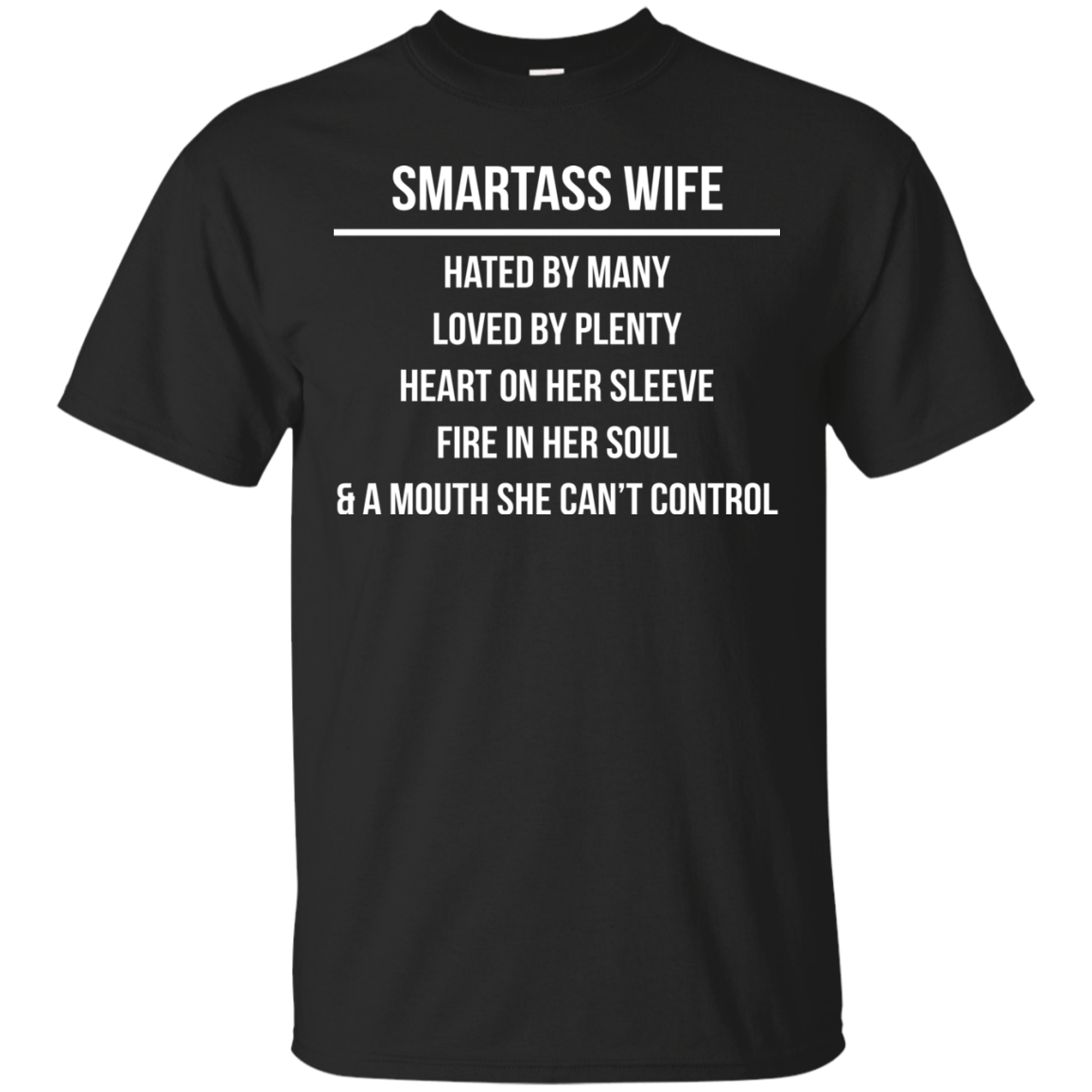 Smartass wife hated by many loved by plenty shirt, tank top