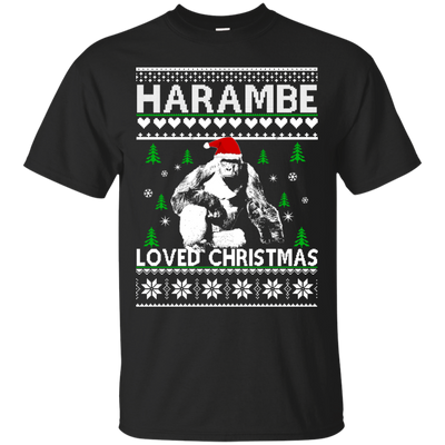 Harambe Loved Christmas Sweater, T-shirt, Hoodie