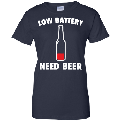Low battery need beer shirt, tank, hoodie