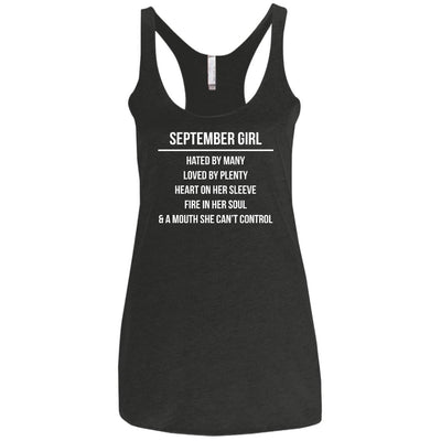 September girl hated by many loved by plenty shirt, tank top, hoodie