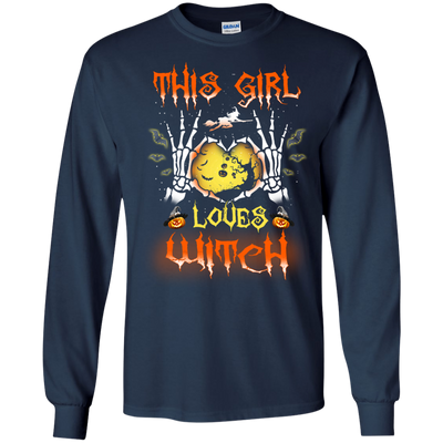 This girl loves witch Halloween t-shirt