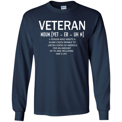 Veteran Definition Shirt, Hoodie, Tank