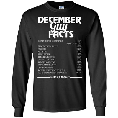 December guy facts servings per container shirt