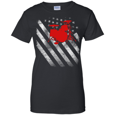 America Flag Drum shirt/hoodie/tank top - ifrogtees