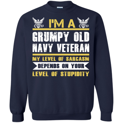I'm A Grumpy Old Navy Veteran shirt, tank, sweater