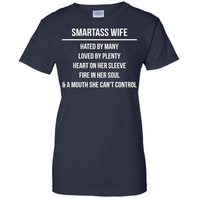 Smartass wife hated by many loved by plenty shirt, tank top