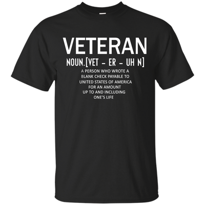 Veteran Definition Shirt, Hoodie, Tank