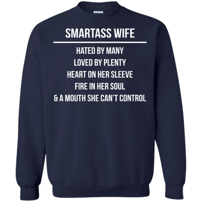 Smartass wife hated by many loved by plenty shirt, tank top