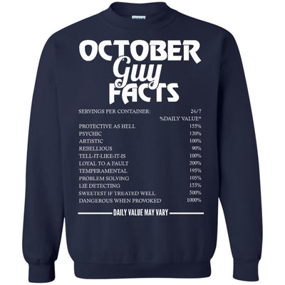 October guy facts servings per container shirt