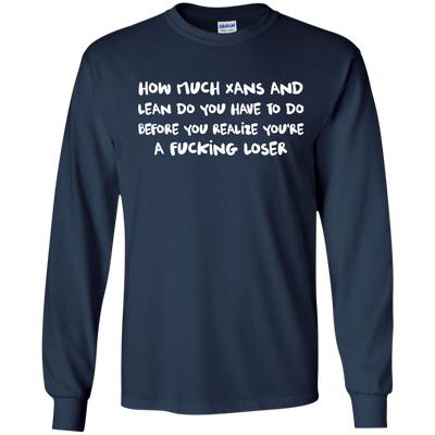 Russ After Show Message shirt: How much xans and lean do you have to do