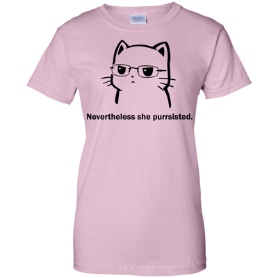 Funny Cat Nevertheless she purrsisted shirt, tank