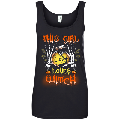 This girl loves witch Halloween t-shirt