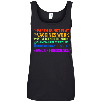 Earth is not flat vaccines work we’ve been to the moon shirt, tank