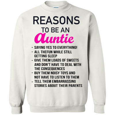 Reasons to be an Auntie shirt, tank, hoodie