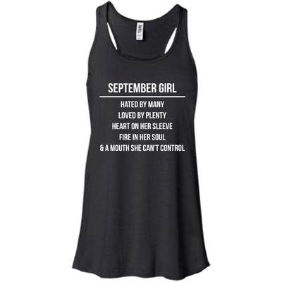 September girl hated by many loved by plenty shirt, tank top, hoodie
