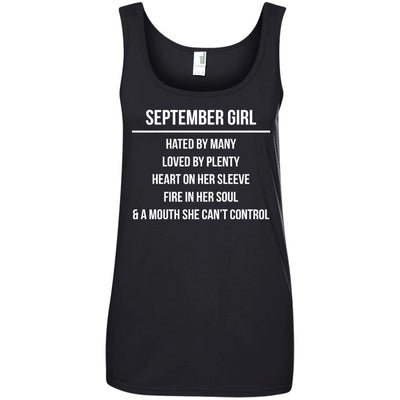 September girl hated by many loved by plenty shirt, tank top, hoodie