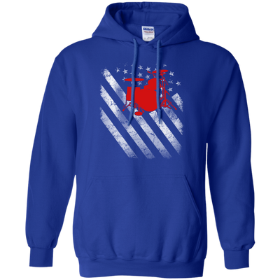 America Flag Drum shirt/hoodie/tank top - ifrogtees