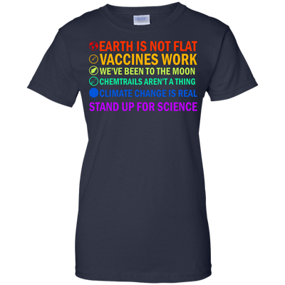 Earth is not flat vaccines work we’ve been to the moon shirt, tank