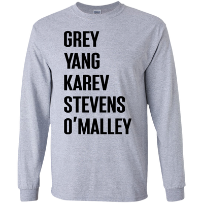 Greys Anatomy Sweater: Grey Yang Karev Stevens O'Malley