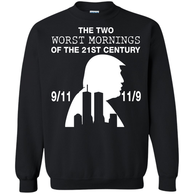 The two worst mornings of the 21st century t-shirt, hoodie, tank