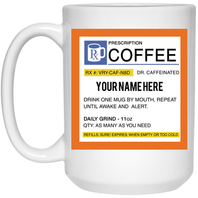 Personalized Prescription Coffee Mug