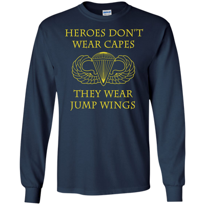 Heroes Don't Wear Capes they Wear Jump Wings Shirt, Hoodie, Tank