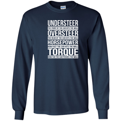 Understeer: The Front Of The Car Hits The Wall shirt, tank, racerback