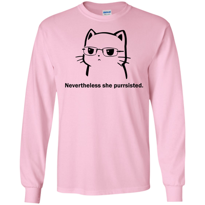 Funny Cat Nevertheless she purrsisted shirt, tank
